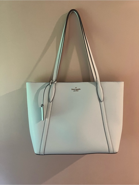 kate spade Handbags - kate spade Pale Blue Leather Tote with Dual Straps